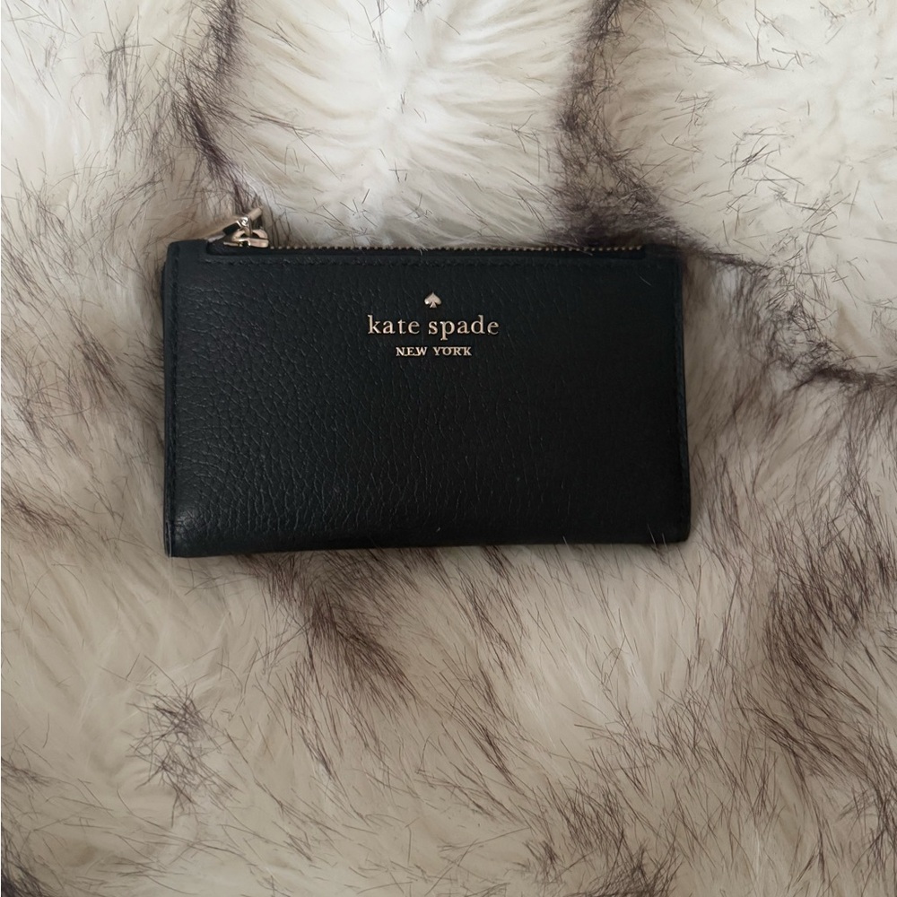 Kate Spade Black Textured Wallet